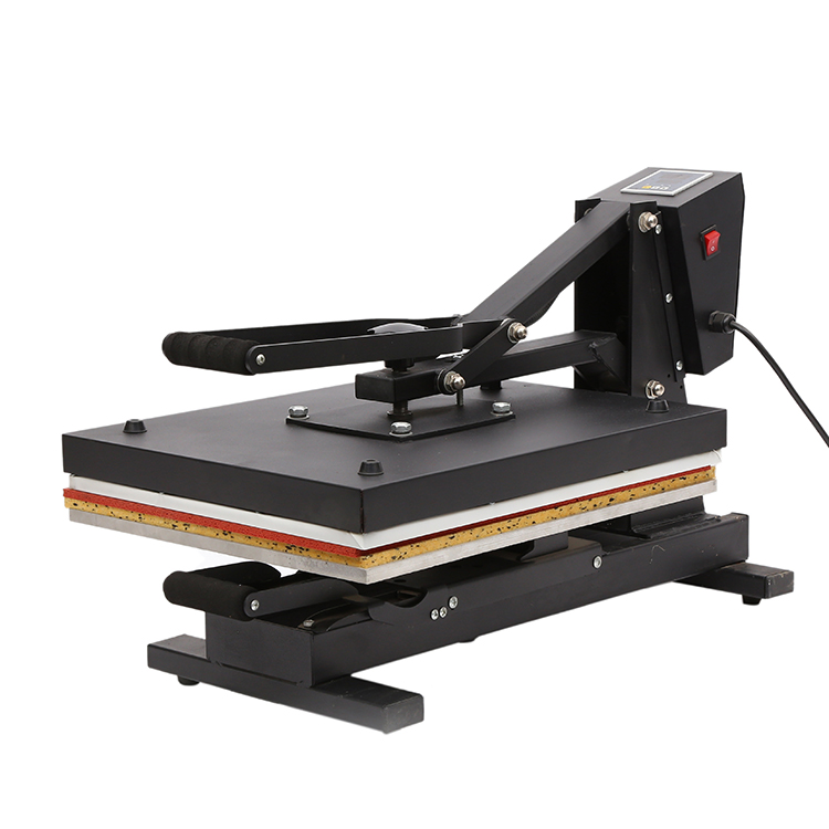 Fashion format manual pullout drawer heat press digital glass printing heat press machine