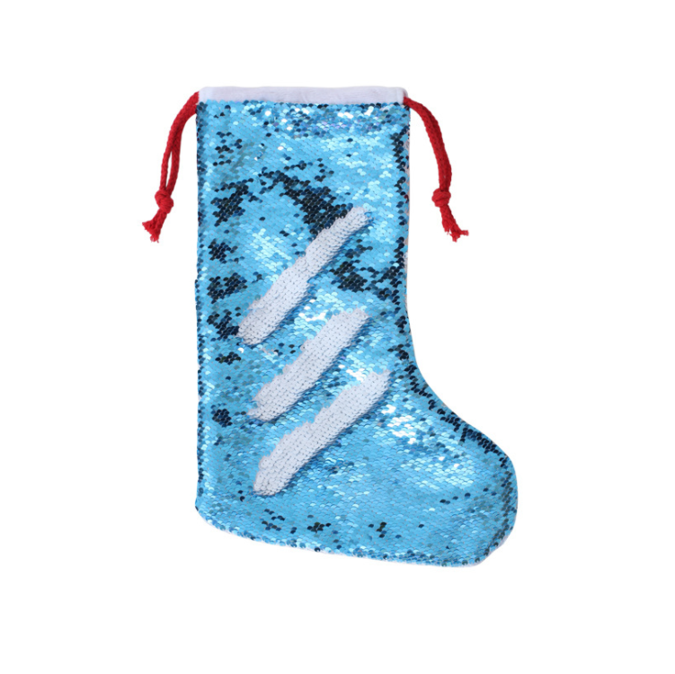 Fun Fashion Christmas Stocking Decoration Santa Socks Candy Gift Hanging Bags Christmas Stockings with sparkles