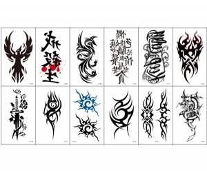 Customize all kinds of cool patterns, monochrome and multicolor cool tattoo stickers