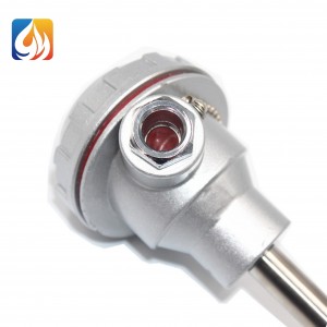 100mm Armored Thermocouple High Temperature Type K Thermocouple Temperature Sensor e mafai ona vevela ile 0-1200 degrees Celsius