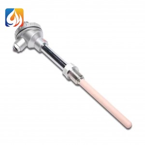 high temperature B type thermocouple with corundum material
