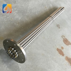 Industrial 30KW stainless steel 316 water immersion heating element with flange