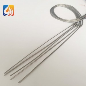 Electric 230V 600W straight hot runner coil heater with thermocouple