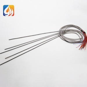 Electric 230V 600W straight hot runner coil heater with thermocouple