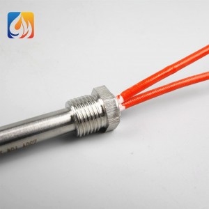 Water immersion cartridge heater na may sinulid