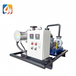 36KW electric oil pipeline heater with oil pump