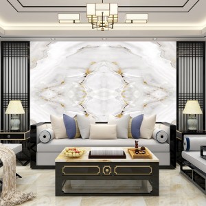 High Glossy Interior Wall Decorative PVC Marble Surface Design Sheet UV Marble Board