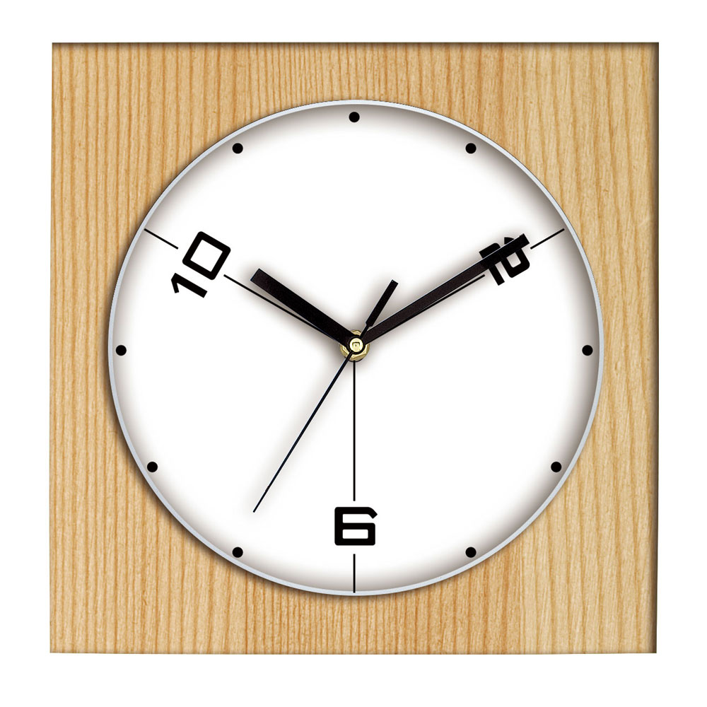 Square wall clock living room bedroom wall watch office simple modern silent plastic wall clock clock concise Featured Image