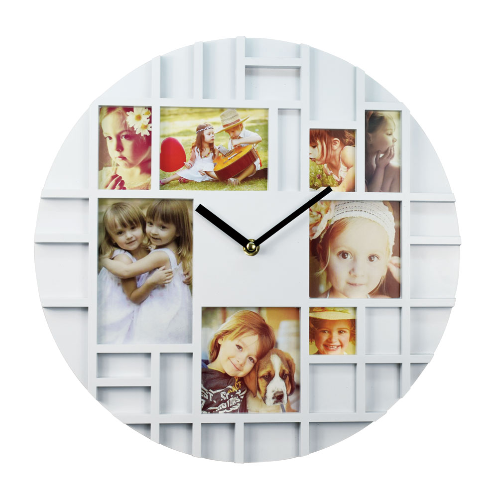 Beautiful photo clock design in 35CM  wall  clock