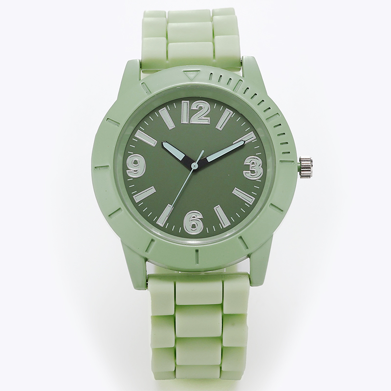 40mm Fashion silicone strap sport wristwatch for Young people