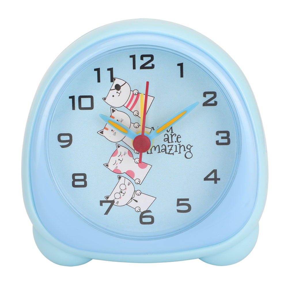 Cute Cheaper Plastic Square Alarm Clock for kids