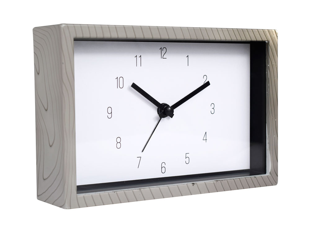 Rectangular Plastic Table Alarm Clock