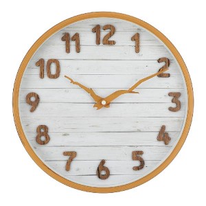 18 Years Factory Kids Alarm Clock - Modern design 12 Inch Plastic Wall Clock with imitation wood effect – Wansike