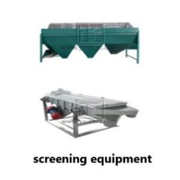 Organic fertilizer screening machine