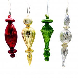 Good Quality Christmas Table Ornament Decoration - Glass Dropping Ornament – Fushengda