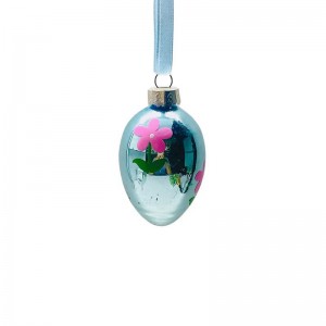 Factory Supplied Glass Easter Egg Ornaments