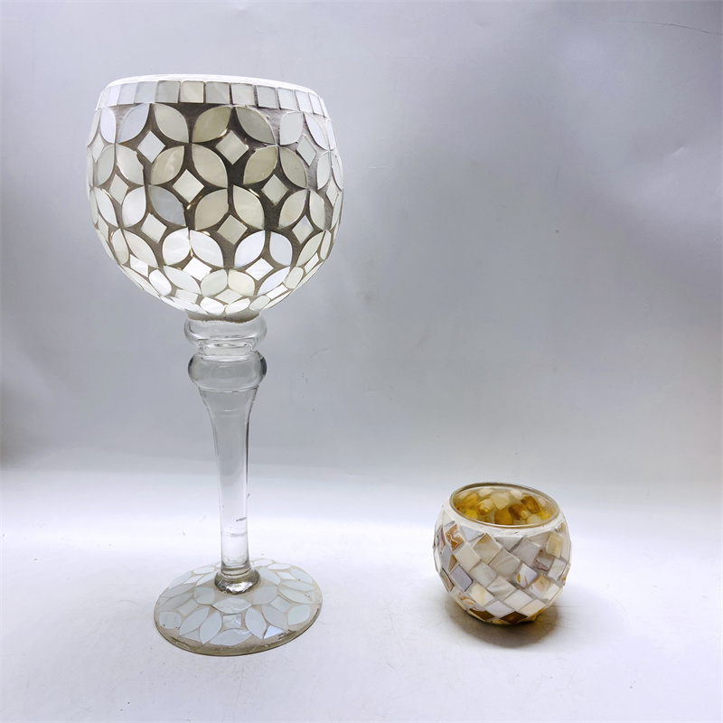 2022 Good Quality Glass Mirror Vase - Decoration Circular Candlestick Wedding Decoration Candlestick Christmas Candle Stand Candlestick – Fushengda
