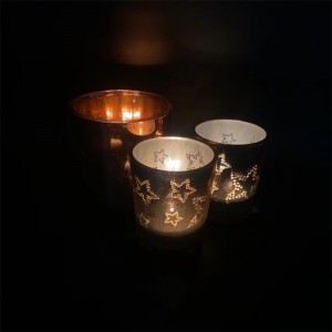 European Style Table Decoration Candlestick Crystal Glass Candle Holder Glass Candle Stick for Home Restaurant Wedding Christmas