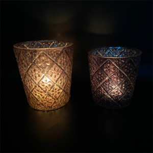 Customized Glass Candle Stand Wholesale Glass Candlestick