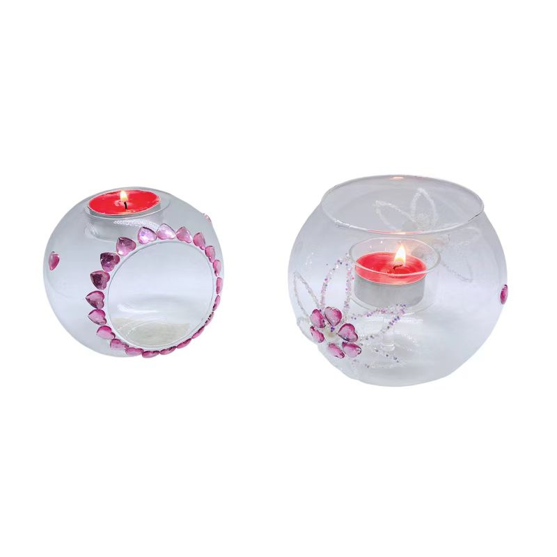 Factory Wholesale Glass Side Plates - Candle Holder / Tealight Holder / Candle Jar – Fushengda