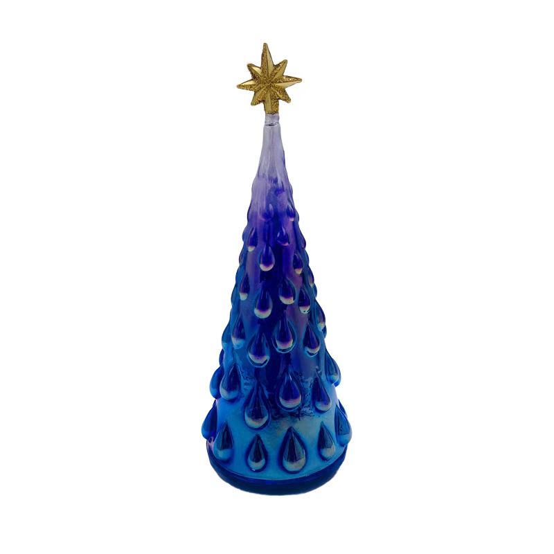PriceList for Glass Flower Candle Holder -  LED Glass Christmas Tree – Fushengda