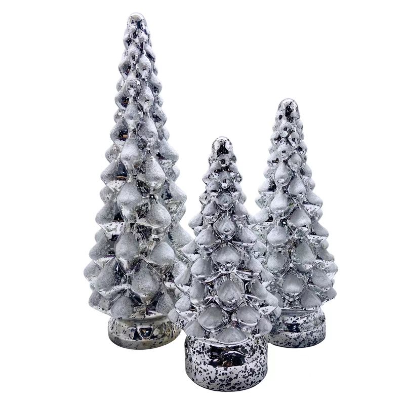 2022 Good Quality Candle Holder With Glass Cover - Home Decoration Glass Christmas Tree – Fushengda