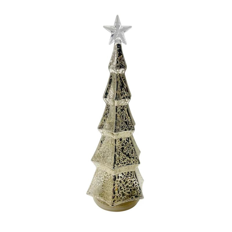OEM Customized Clear Christmas Ornaments - 2022 Hot Sales Glass Tree with LED Light – Fushengda