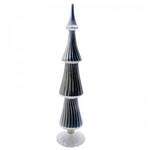 Chinese wholesale Bubble Glass Candle Holder - Home Decoration Glass Christmas Tree – Fushengda