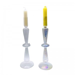 Customized Glass Candle Stand Wholesale Glass Candlestick