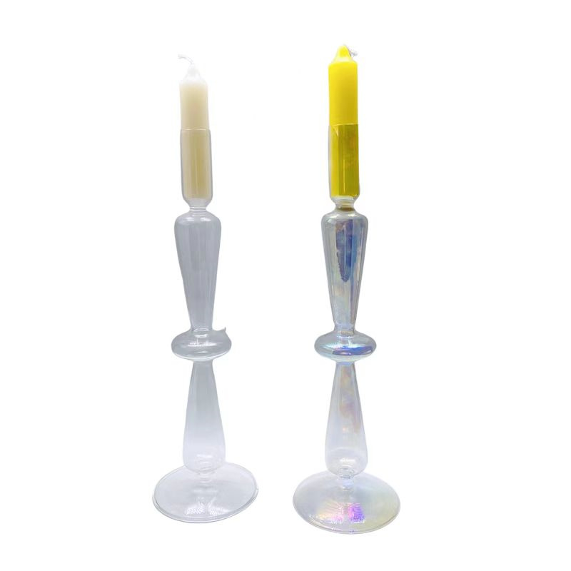 Glass Candle Holder Set