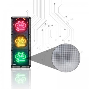Kolo LED semafor s šipkami