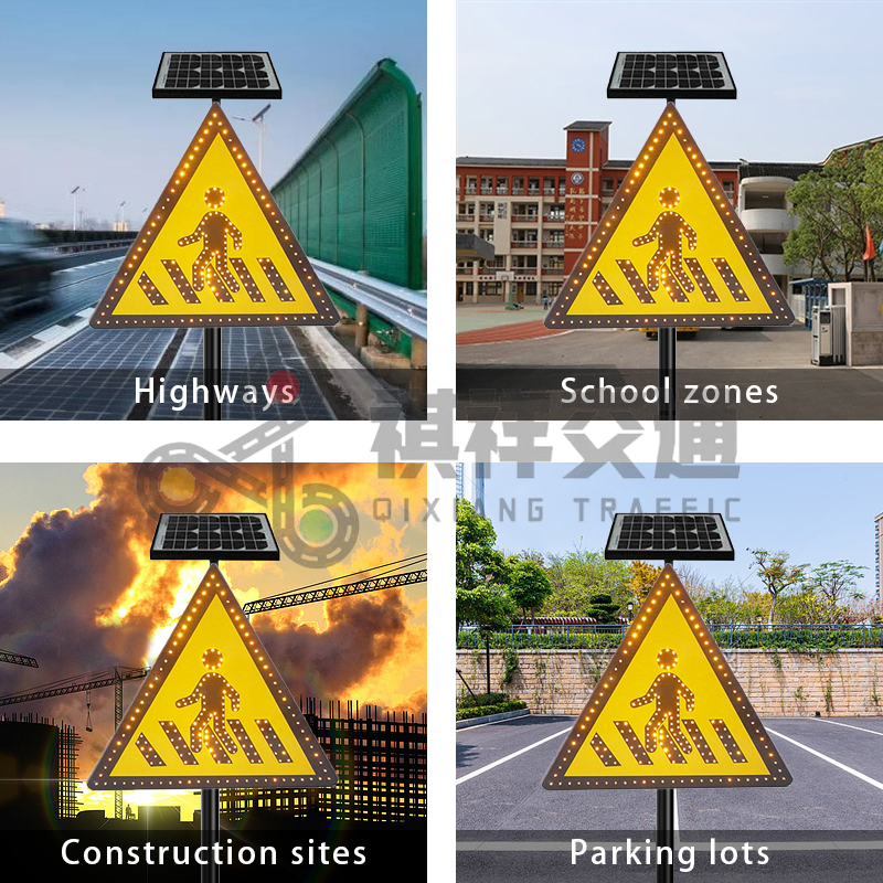 Application places of solar road signs