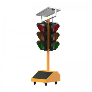 300mm 400mm Solar Mobile Portable Traffic Light For Emergency