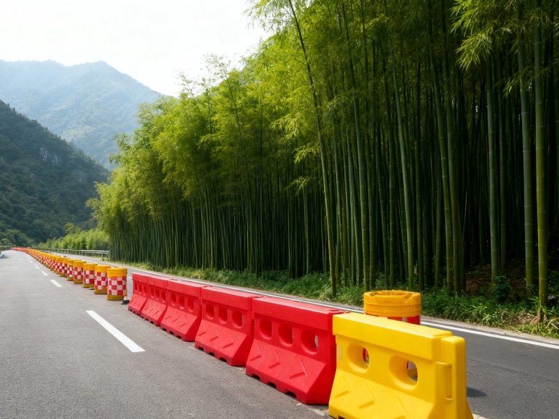 What are plastic traffic water filled barriers?