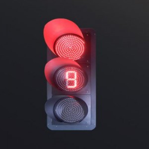 400mm RYG Signal Lights With Countdown Meter