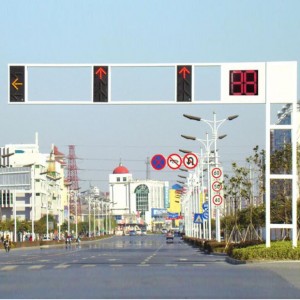 Otsatsa Pamwamba Ang'onoang'ono Aang'ono 100mm Diameter LED Traffic Signal Networking Traffic Violation Solution Yopanda zingwe