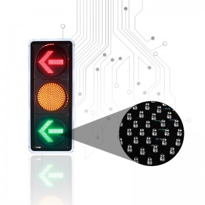 Röd bärnsten Grön LED-pil trafikljus