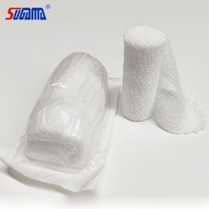 100% Cotton Sterile Surgical Fluff Bandage Gauze Surgical Fluff Bandage with X-ray Krinkle gauze bandage