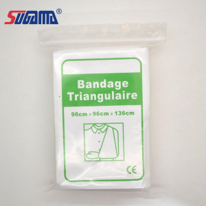 Disposable medical surgical cotton or non woven fabric triangle bandage