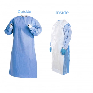 Level 2 Surgical Gowns Biodegradable AAMI Level 2 Surgical Gown Disposable Knitted Cuff AAMI level 2 surgical gown