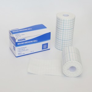 Wound dressing roll kulit werna bolongan non-woven wound dressing roll