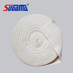 Medical white elasticated tubular cotton bandages