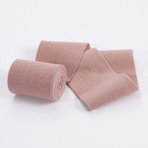 Skin color high elastic compression bandage withlatex or latex free