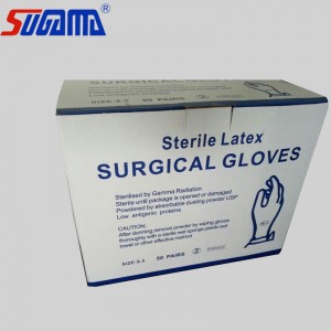 Mediese weggooibare steriele latex chirurgiese handskoene