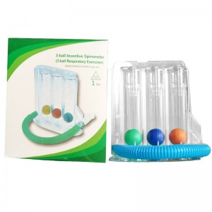 Washable and hygienic 3000ml Deep breathing trainer with three ball