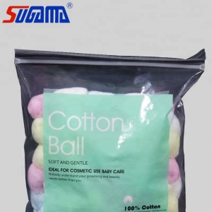 medical colorful sterile or non-sterile 0.5g 1g 2g 5g 100% pure cotton ball