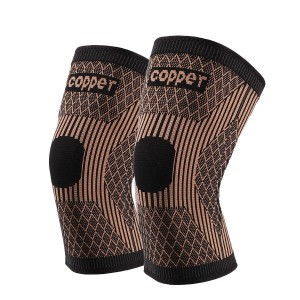 2022 wholesale price Knee Brace For Pain - Copper Nylon Fabric Anti-slip Knee Support Sleeve – Senyu