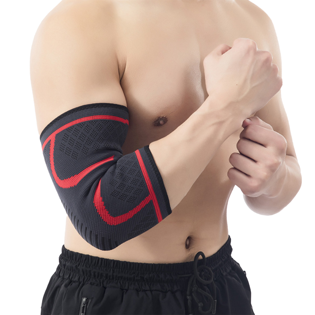 Compression Nylon Elastic Gym Sport Elbow Protective Pad