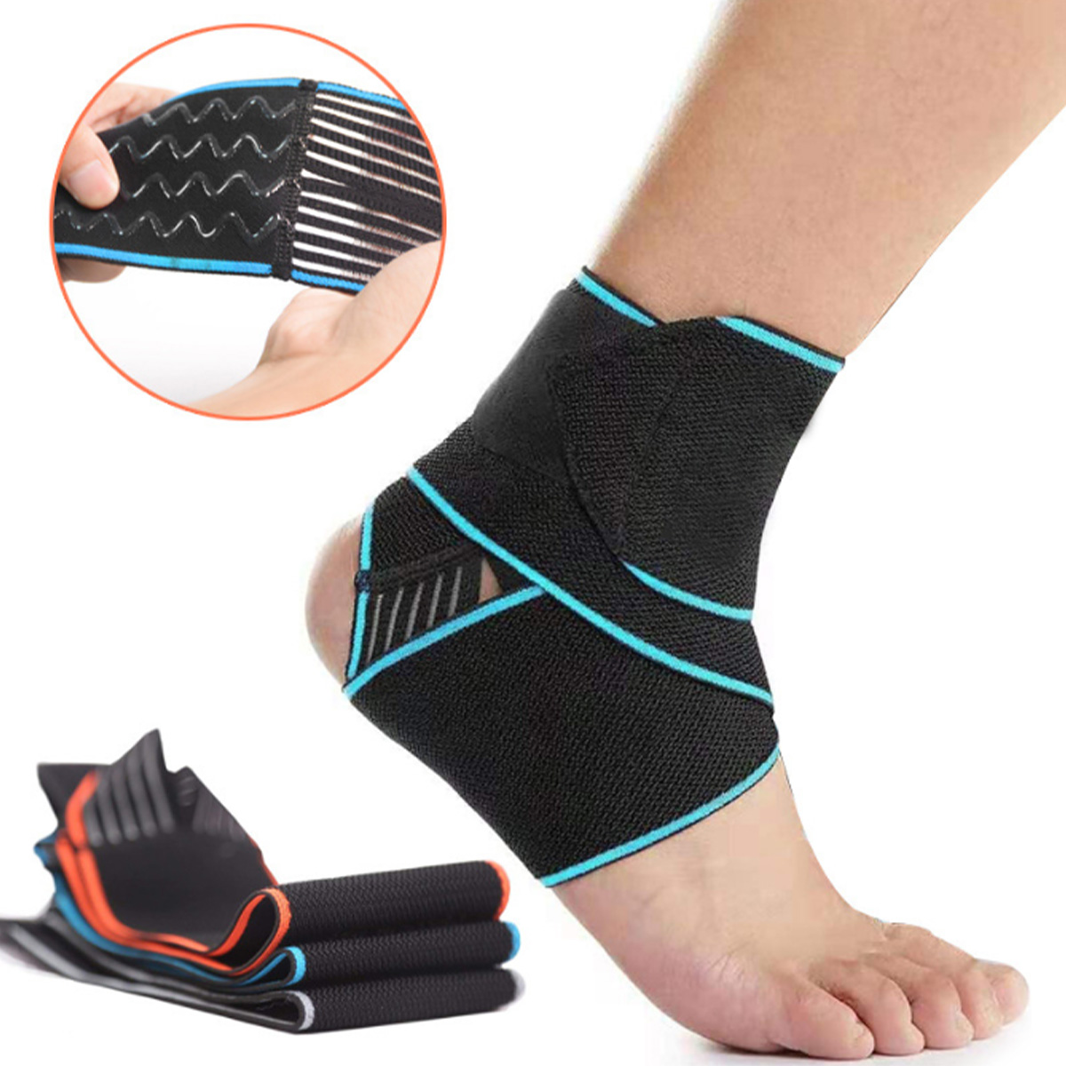 Nylon Sport Ankle Wraps Support For Gym Fitness Featured Image
