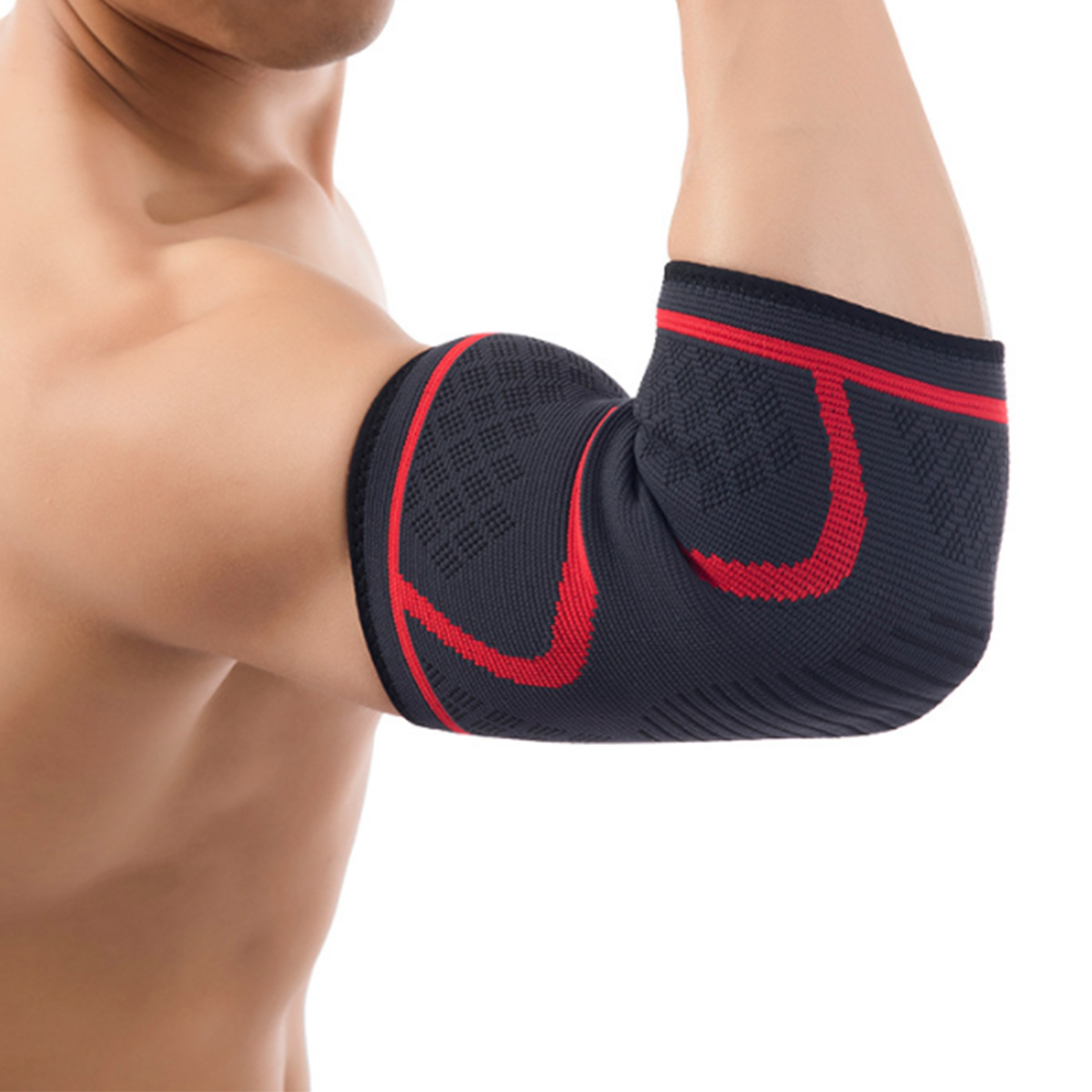 Compression Nylon Elastic Gym Sport Elbow Protective Pad